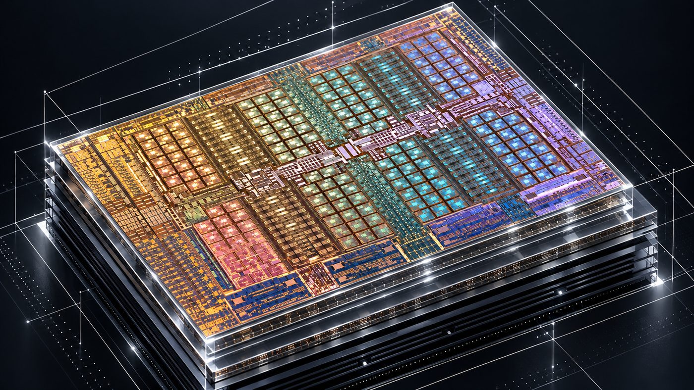 NVIDIA B300 GPU chip render