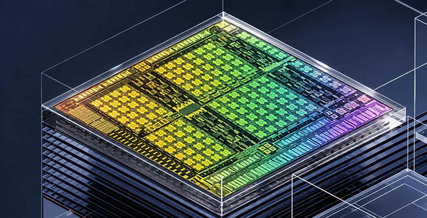 NVIDIA L40S GPU chip render